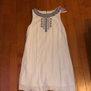 White And Blue Love Fire Dress
